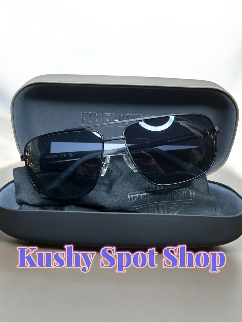 Harley-Davidson Black Sunglasses with Dark Lenses